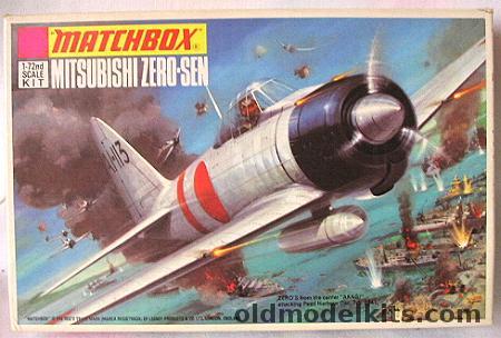 Matchbox 1/72 Mitsubishi Zero-Sen - IJN Akagi or Training Unit, PK-4 plastic model kit